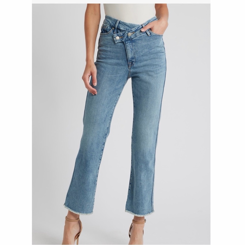 Good American Light Blue Ankle Jeans